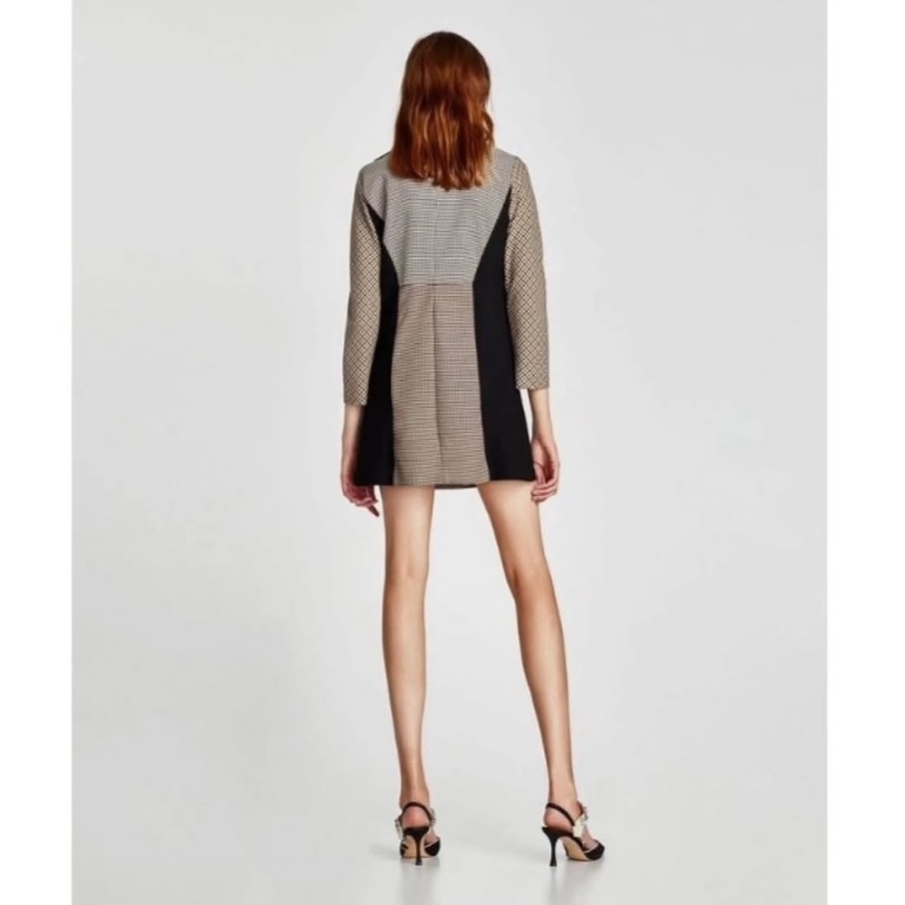Zara Woman Plaid Mini Dress - Picture 3 of 12